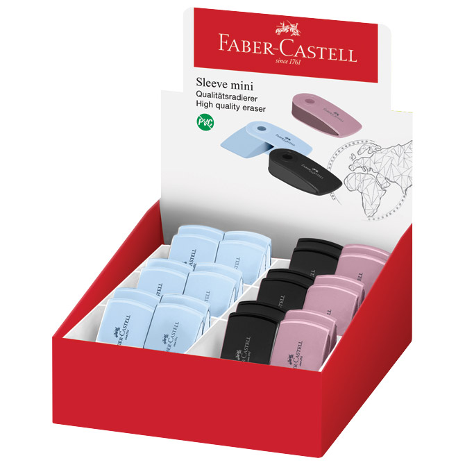 Gumica plastična Sleeve Mini Faber Castell 182477 sortirano Cijena