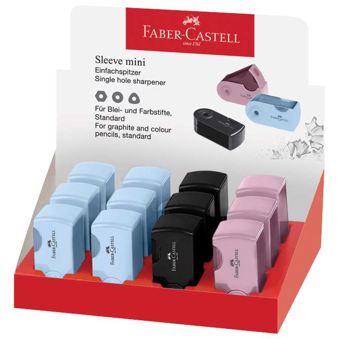 Šiljilo pvc s pvc kutijom 1rupa Sleeve Mini Faber Castell 182774 sortirano Cijena
