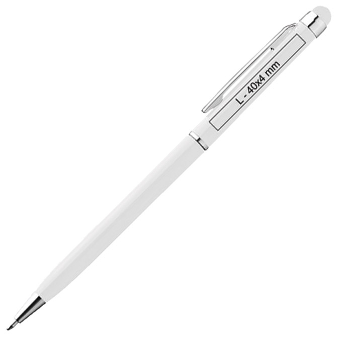 Olovka kemijska metalna+touch pen New Orleans bijela Cijena