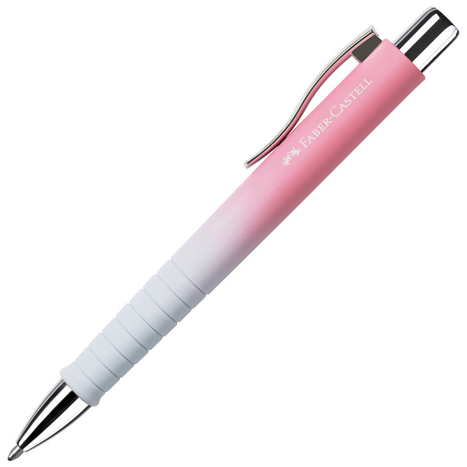Olovka kemijska gumirana Poly Ball XB Faber Castell 241108 rozo-svijetlo plava Cijena
