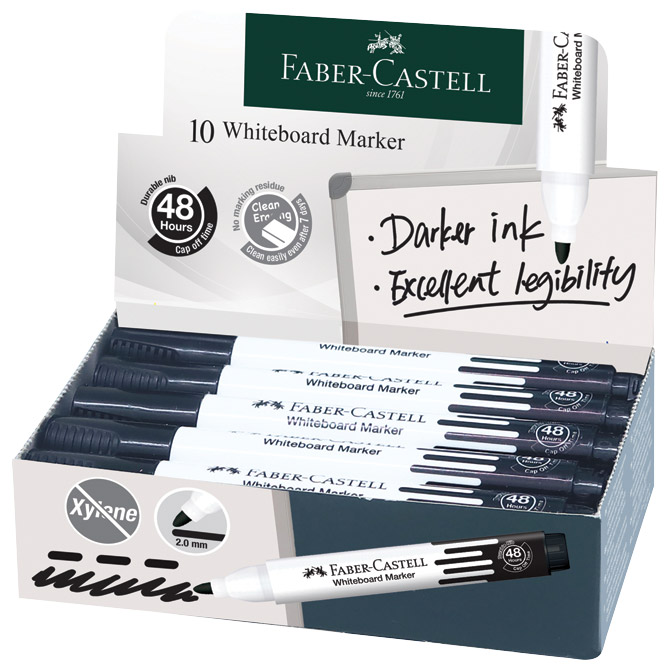 Marker za bijelu ploču 1,5-3mm W20 Faber Castell 254099 crni Cijena