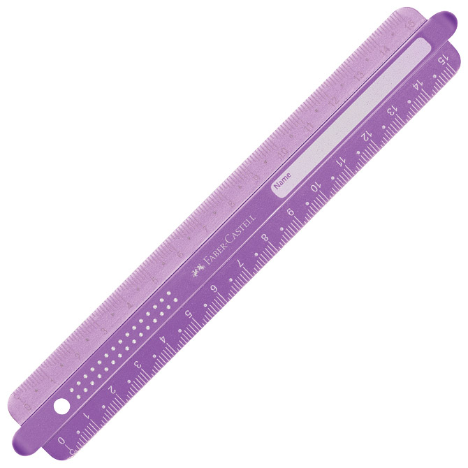 Ravnalo pvc 15 cm Sparkle Faber-Castell 172015 sort blister Cijena