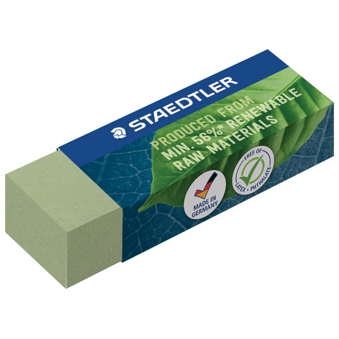 Gumica Mars Staedtler 526 80-5 reciklirana zelena-KOMAD Cijena