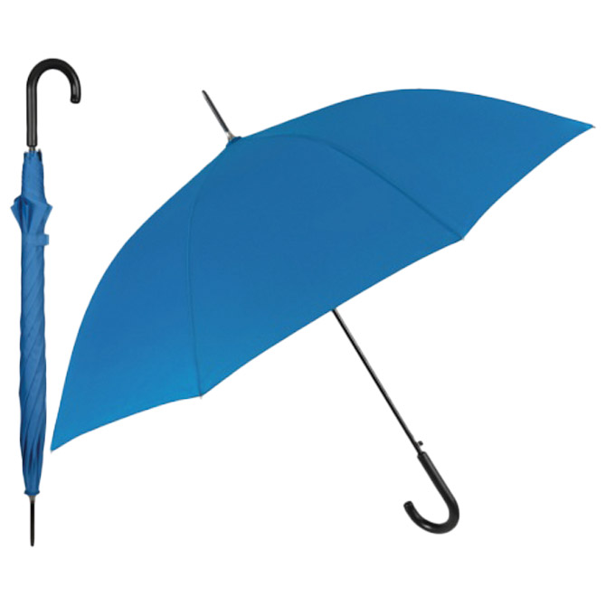 Kišobran automatik s plastičnom zaobljenom drškom Promo Perletti 96012-05 kraljevsko plavi Cijena