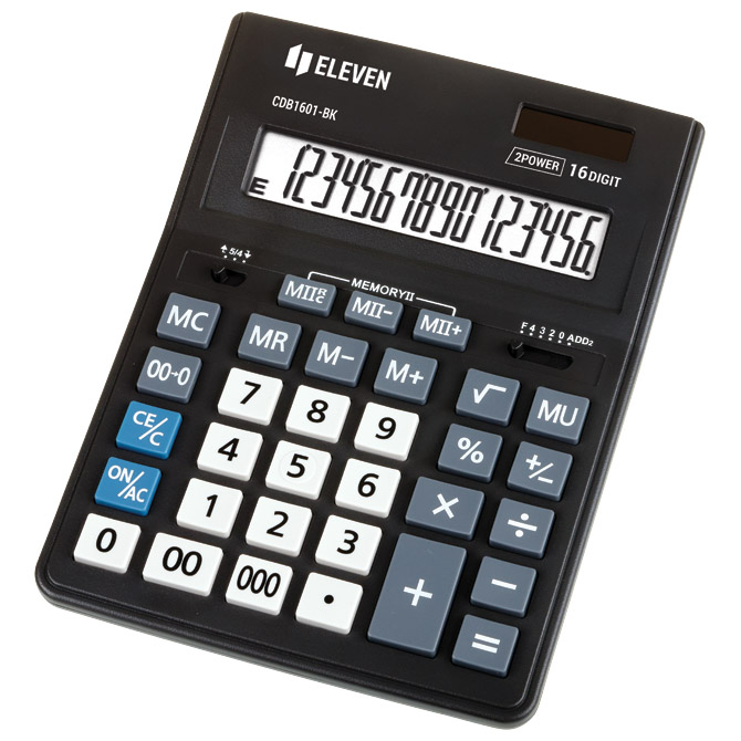 Kalkulator komercijalni 16mjesta Eleven CDB-1601 BK crni Cijena