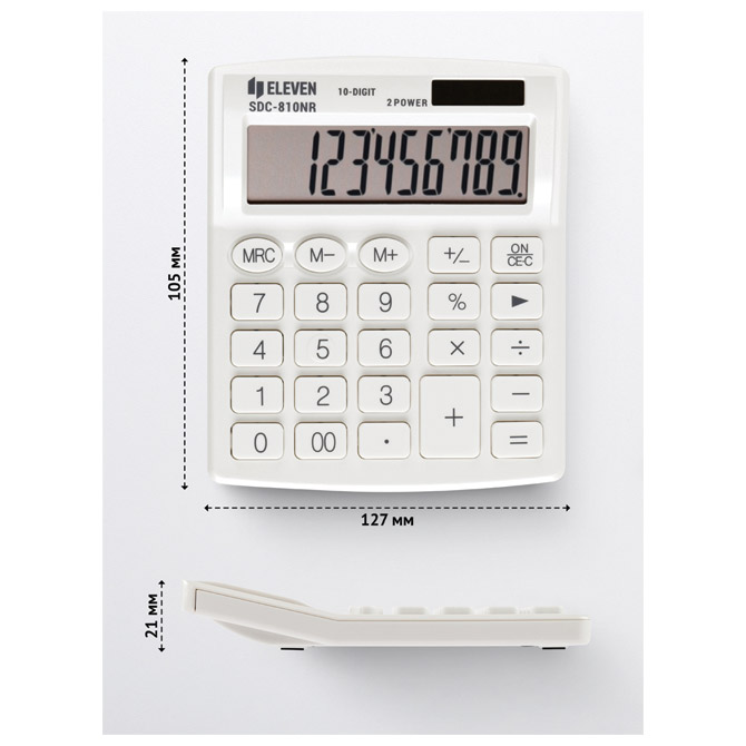 Kalkulator komercijalni 10mjesta Eleven SDC-810NRWHE bijeli Cijena