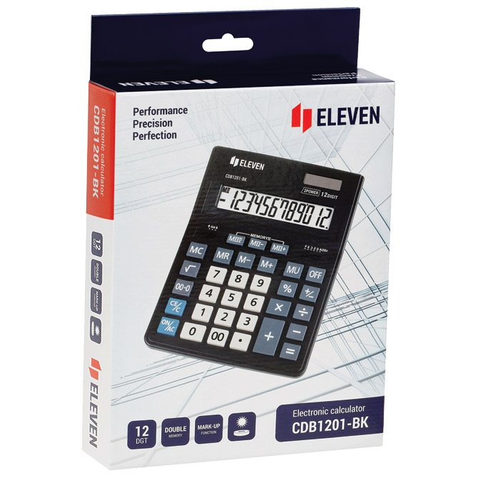 Kalkulator komercijalni 12mjesta Eleven CDB-1201 BK crni Cijena