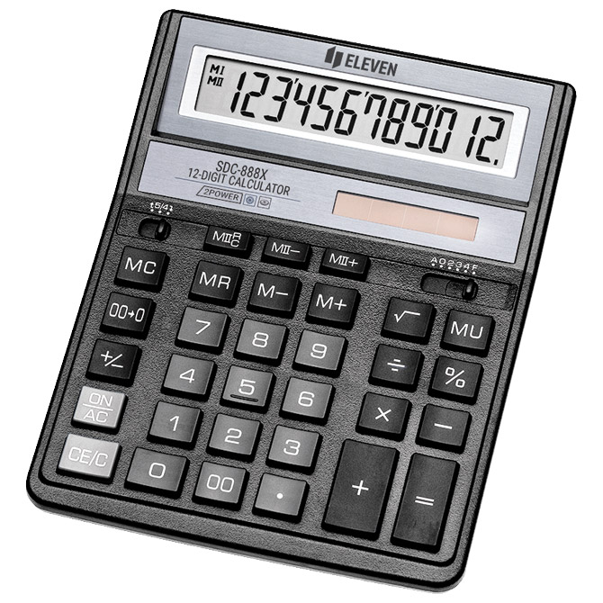 Kalkulator komercijalni 12mjesta Eleven SDC-888X crni Cijena