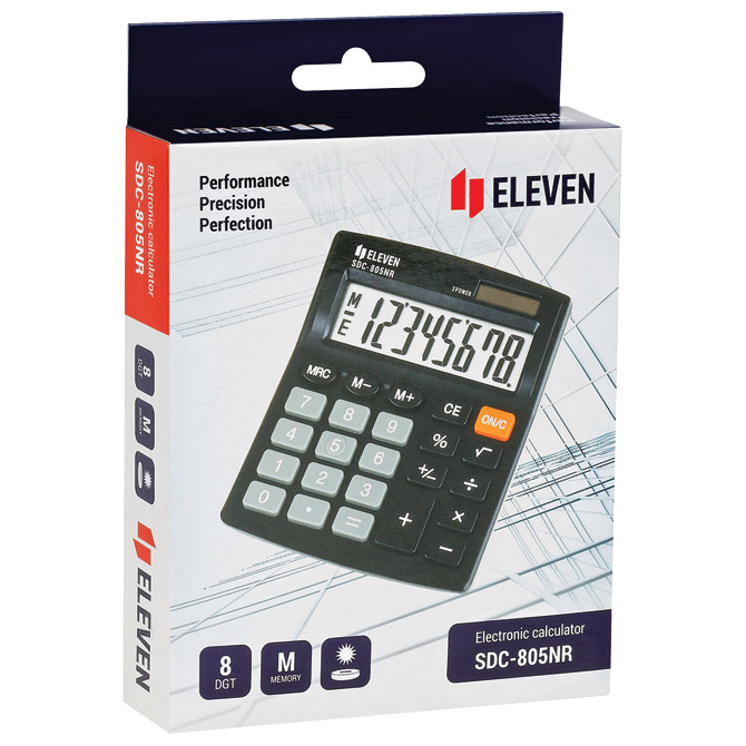 Kalkulator komercijalni  8mjesta Eleven SDC-805NR crni Cijena