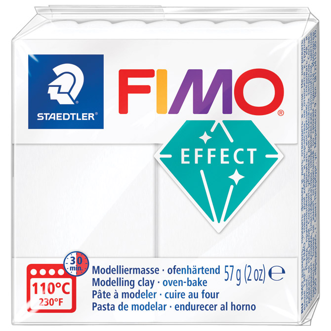 Masa za modeliranje   57g Fimo Effect Staedtler 8010-014 prozirno bijela Cijena