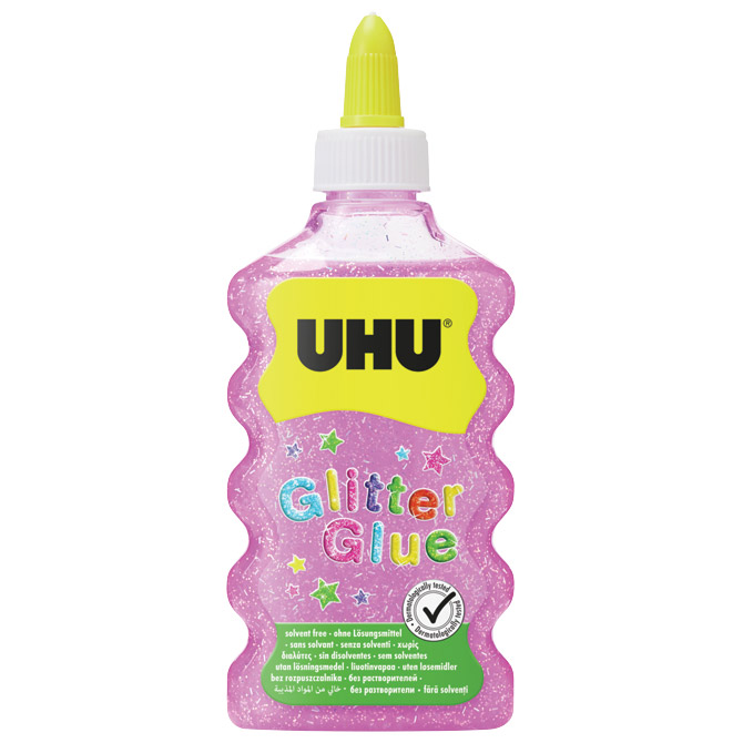 Ljepilo glitter glue 177ml UHU rozo Cijena