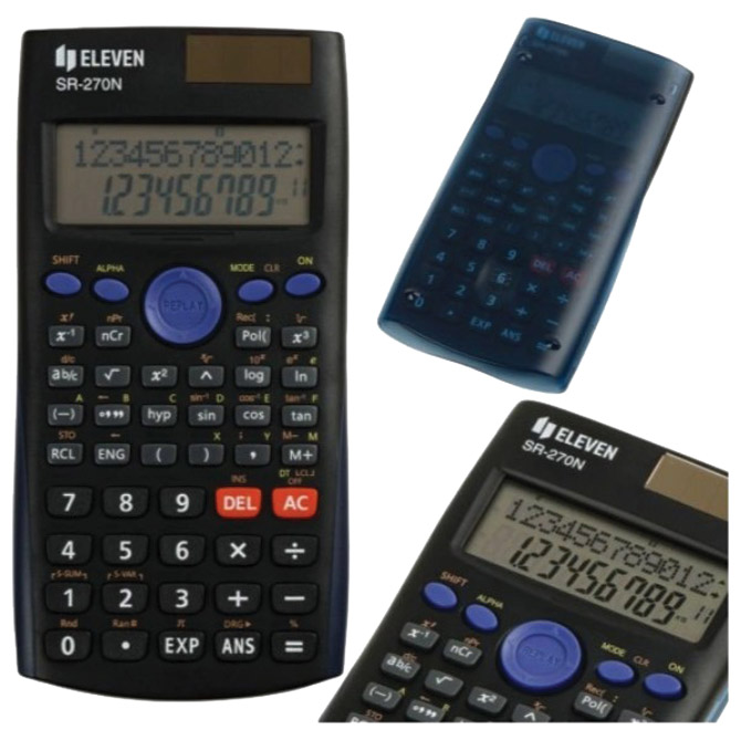Kalkulator tehnički 10+2mjesta 240 funkcija Eleven SR-270N crni Cijena