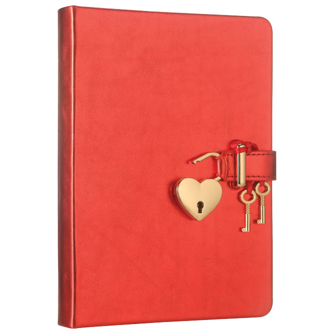 Dnevnik s ključem čisti 160L Hush-Hush Marker metalik crveni 4403 Cijena