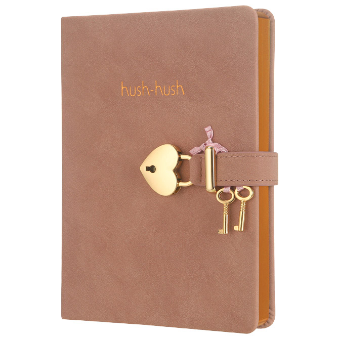 Dnevnik s ključem crte 160L Hush-Hush Marker rozi 1333 Cijena