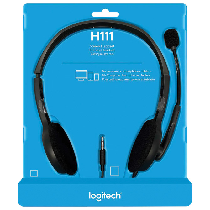 Slušalice+mikrofon USB H111 Logitech crne Cijena