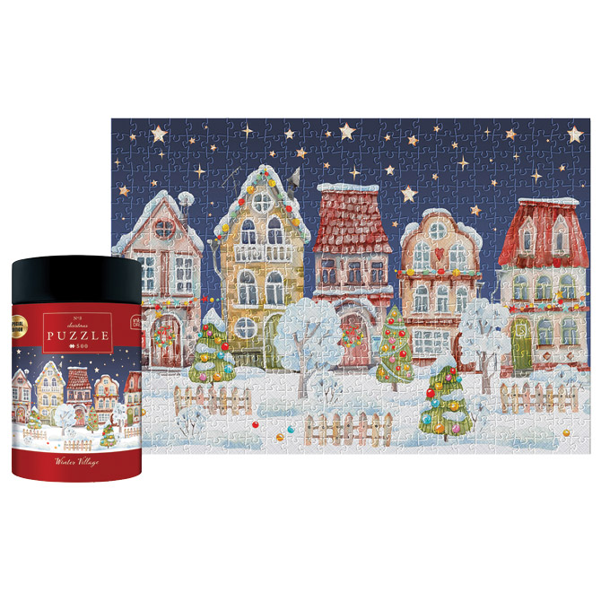 Puzzle 500 kom tuba Christmas “Winter Village” Interdruk Cijena