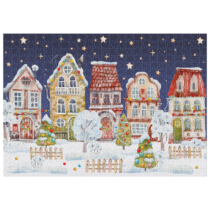 Puzzle 500 kom tuba Christmas “Winter Village” Interdruk Cijena