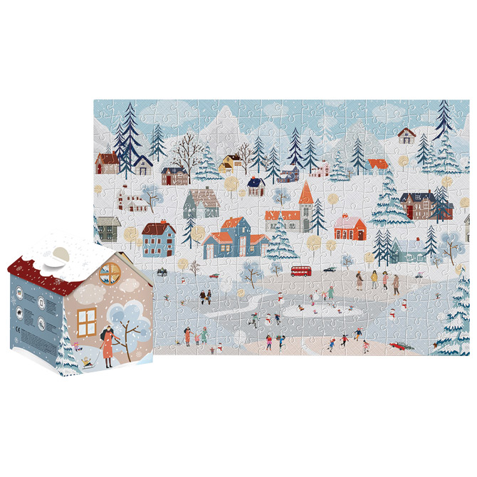 Puzzle 250 kom kućica Christmas “Winter Town” Interdruk Cijena