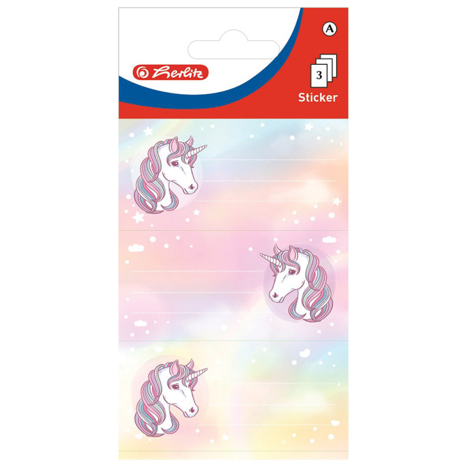 Etikete školske papir unicorn Herlitz 50034260 blister Cijena