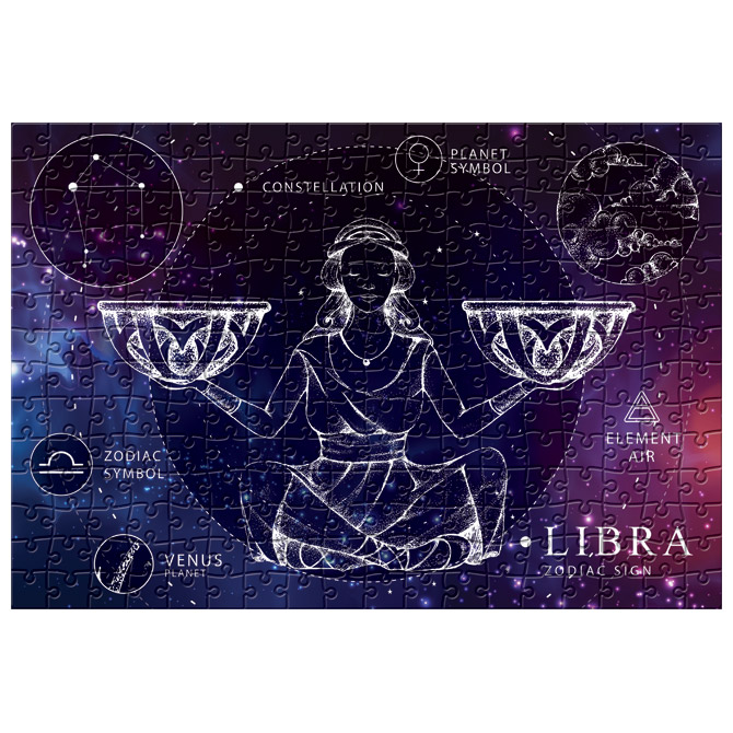 Puzzle 250 kom Zodiac 7 Libra (Vaga) Interdruk Cijena