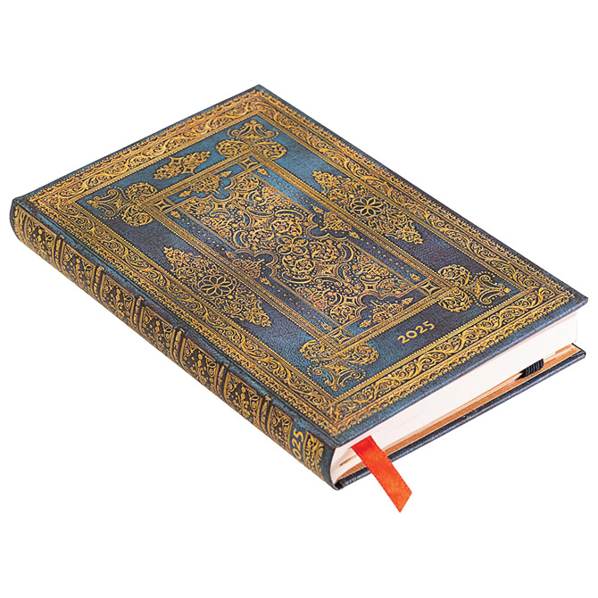 Planer tjedni 2025-9,5x14cm-mini horizontalni s gumicom Blue Luxe Paperblanks DED5743 1 Cijena