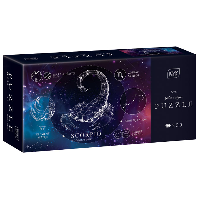 Puzzle 250 kom Zodiac 8 Scorpio (Škorpion) Interdruk Cijena