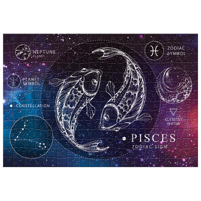 Puzzle 250 kom Zodiac 12 Pisces (Ribe) Interdruk Cijena