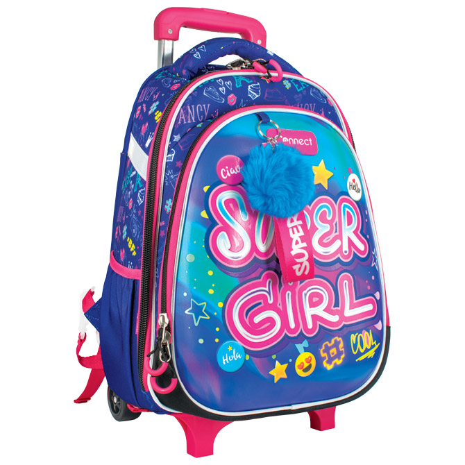 Ruksak školski s kotačićima XT Super Girl 25.Connect Cijena
