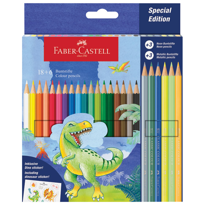 Boje drvene  18boja +6boja drvene Dino Faber Castell 111222 blister Cijena