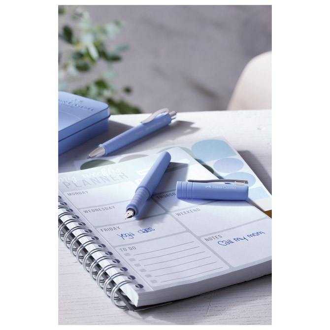 Olovka kemijska gumirana Poly Ball XB Faber Castell 241154 pastelno plava Cijena