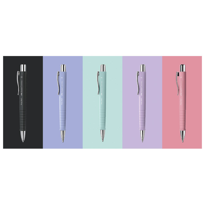 Olovka kemijska gumirana Poly Ball XB Faber Castell 241154 pastelno plava Cijena