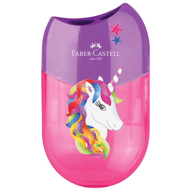 Šiljilo pvc s pvc kutijom 2 rupe Unicorn Faber Castell 183553 sortirano Cijena