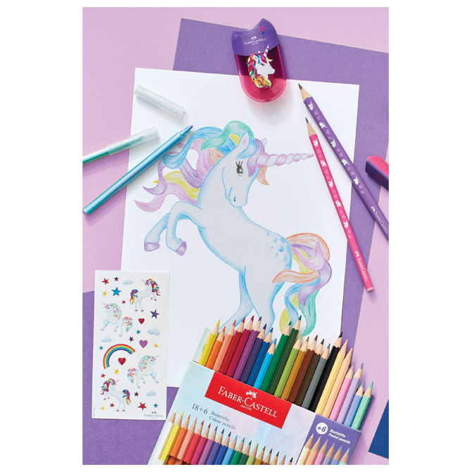 Šiljilo pvc s pvc kutijom 2 rupe Unicorn Faber Castell 183553 sortirano Cijena