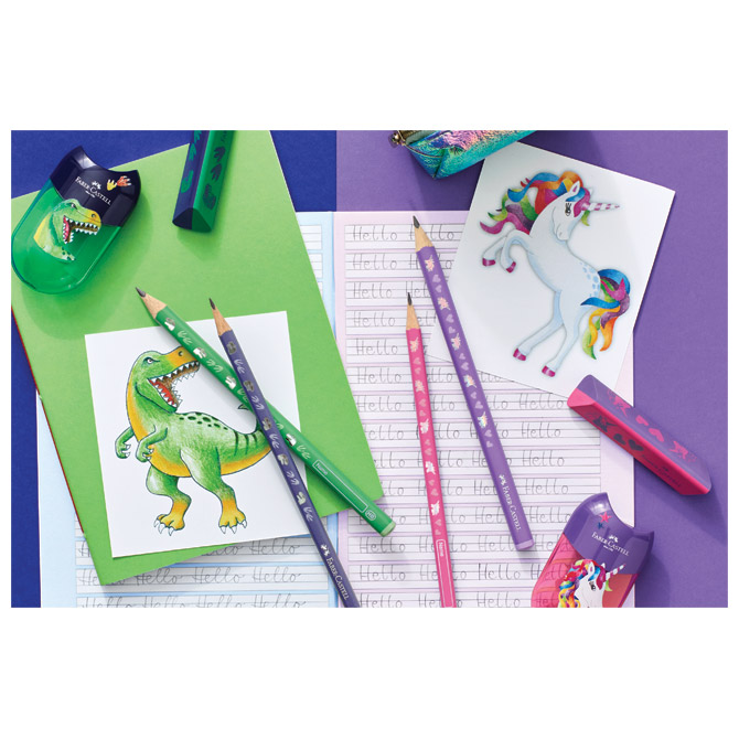 Šiljilo pvc s pvc kutijom 2rupe Dino Faber Castell 183552 Cijena