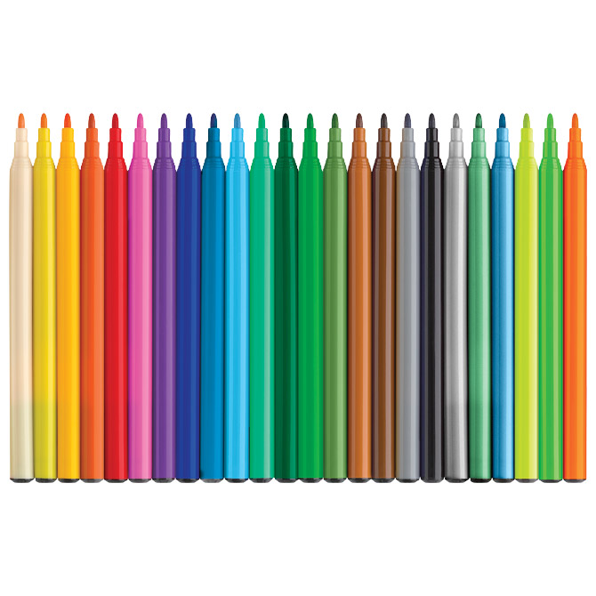 Flomaster školski  18+6boja Dino Faber Castell 554222 blister Cijena
