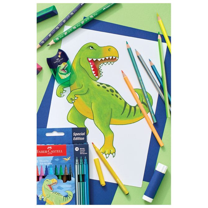 Flomaster školski  10+3boje Dino Faber Castell 554214 blister Cijena