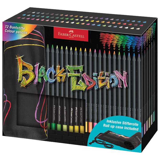 Boje drvene  72boje u rolo etui Black Edition Faber Castell 116418 Cijena
