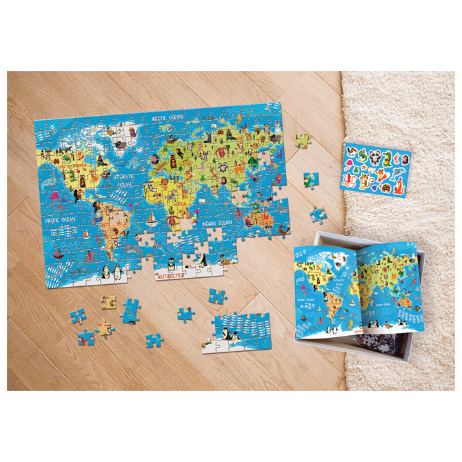 Puzzle 250 kom Kids 5 World Map Interdruk Cijena