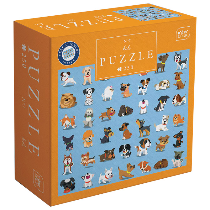 Puzzle 250 kom Kids 7 Dogs Interdruk Cijena