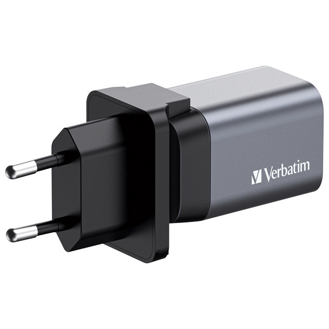 Punjač putni za mobitele i tablete GaN 1xUSB-C/PD 35W/1xUSB-A QC 3.0 (EU/UK/US) Verbatim 32200 Cijena