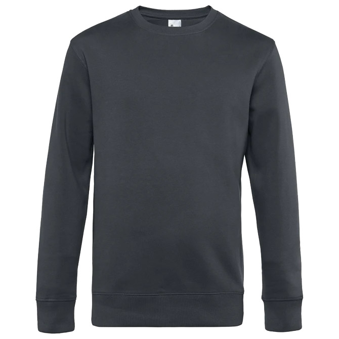 Majica dugi rukavi B&C King Crew Neck 280g asphalt S!! Cijena