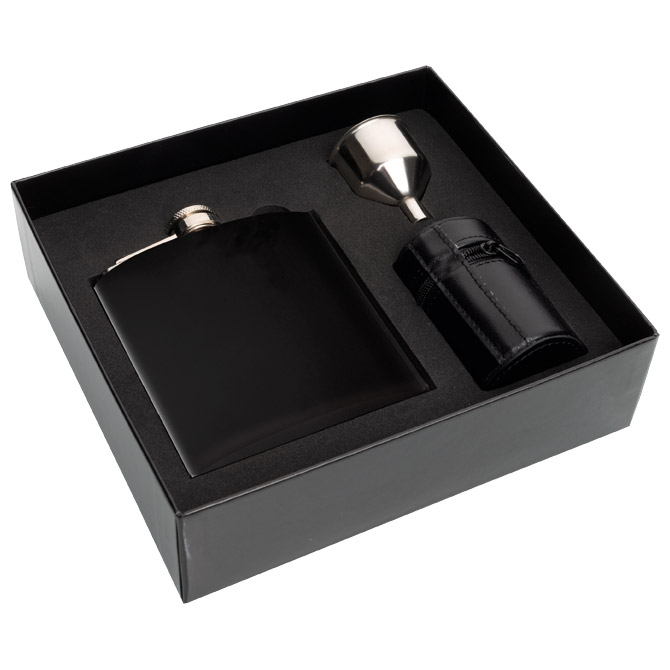 Pljoska metalna+4 čašice u poklon kutiji Madonie Schwarzwolf F5000200AJ3 Cijena