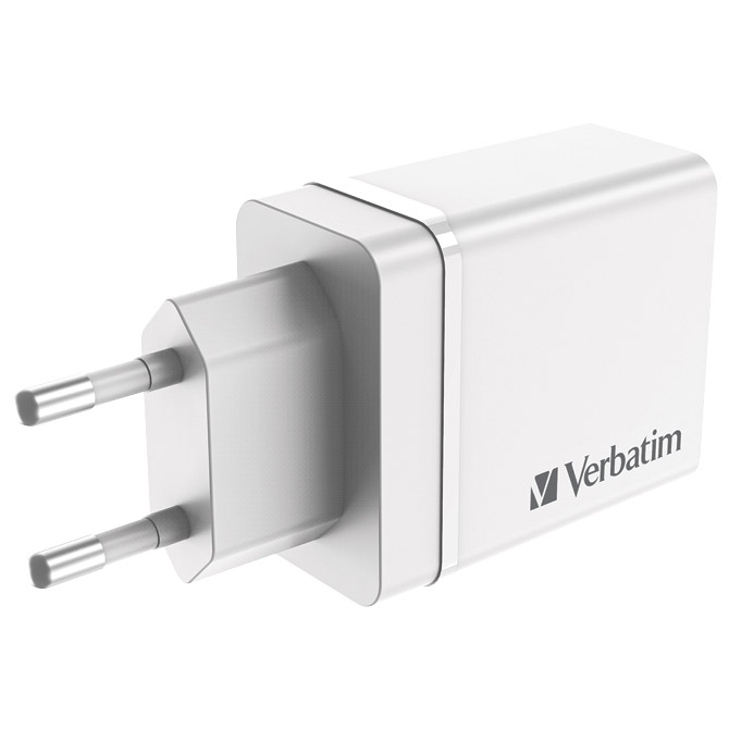 Punjač za mobilne uređaje zidni 1xUSB-C/PD 20W/1xUSB-A QC 3.0/2xUSB-A 10W Verbatim 49701 bijeli Cijena