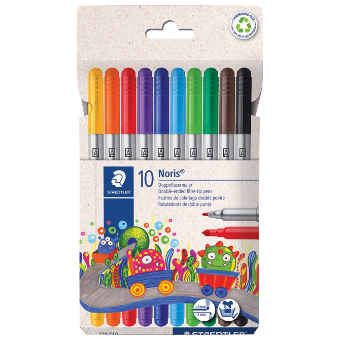 Flomaster školski  10boja obostrani Noris Staedtler 320 C10 Cijena
