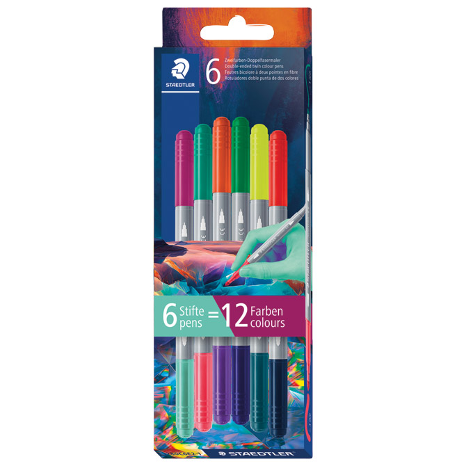 Flomaster školski  6boja obostrani pk12 Multiverse Staedtler 3280C6E2-1 Cijena