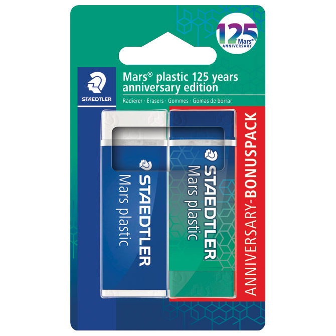 Gumica Mars plastic 125 years pk2 Staedtler 52650MABK1 blister Cijena