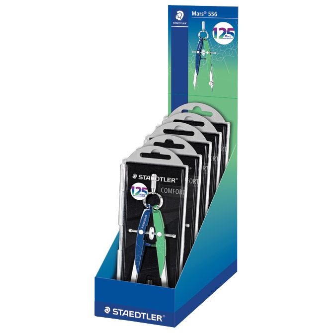 Šestar s preciznim podešavanjem Mars Comfort 125 years Staedtler 556 00-MA1 pla/zel blister Cijena