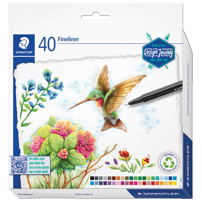 Flomaster fineliner 0,3 mm 40boja Triplus Design Journey Staedtler 334 C40-C Cijena