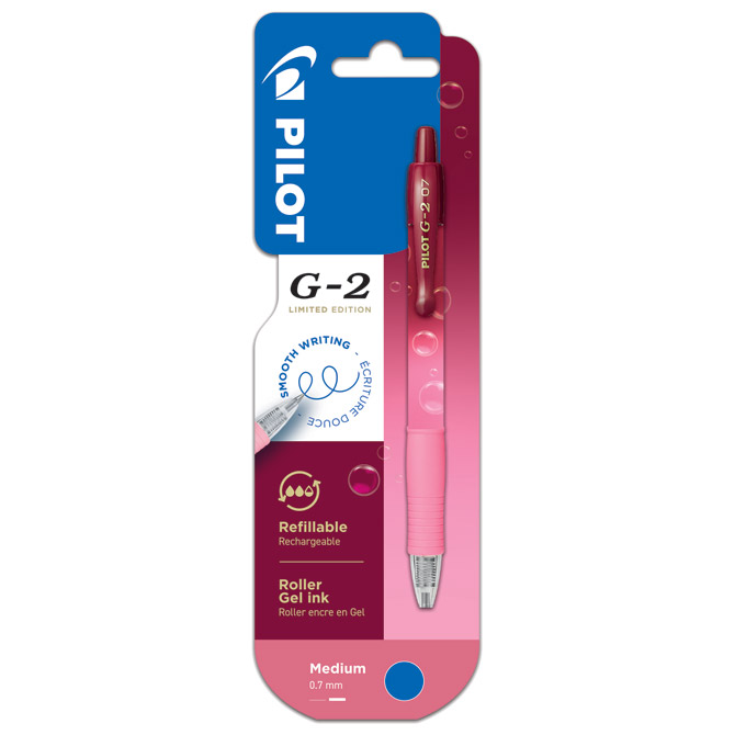 Roler gel grip 0,7 mm G2 Bubble Pilot BLG27TRB-PG-L (plavi ispis) rozi blister Cijena