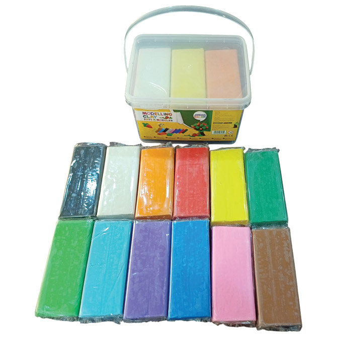 Plastelin 12boja x 200 g u plastičnoj kantici (2400 g) MC2400S12P Cijena